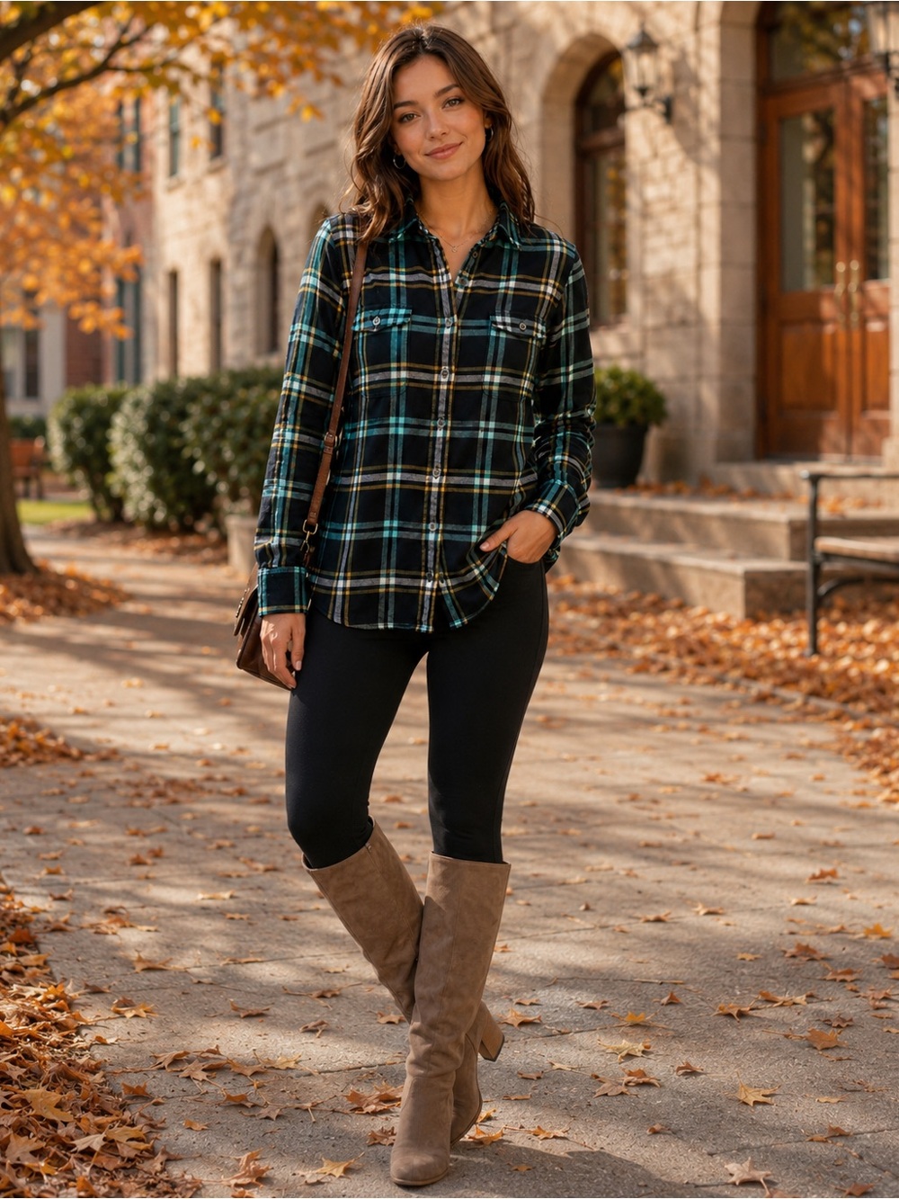Patagonia Organic Cotton Plaid Flannel Shirt | Size 10 Gorpcore Indie Academia